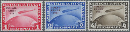 Deutsches Reich - Weimar: 1931, Polarfahrt 1 M Bis 4 M, Tadellos Postfrischer Sa - Unused Stamps