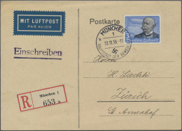 Deutsches Reich - 3. Reich: 1934, Flugpost 3 RM Mit Waagerechter Gummiriffelung - Briefe U. Dokumente