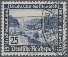 Deutsches Reich - 3. Reich: 1936, 25 + 15 Pfg. Schwarzultramarin "WHW Moderne Ba - Used Stamps