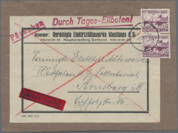 Deutsches Reich - 3. Reich: 1937, WHW Schiffe, 40 Pfg. Lila, Zwei Werte Als Port - Cartas & Documentos