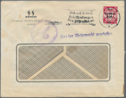 Deutsches Reich - 3. Reich: 1939, Danzig-Abschied, Zwei Portogerechte Einzelfran - Brieven En Documenten