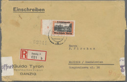 Deutsches Reich - 3. Reich: 1939, 1 RM EF Vom Linken Bogenrand Auf Großformatige - Briefe U. Dokumente