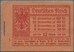 Deutsches Reich - Markenheftchen: 1921, Germania Und Ziffern, Postfrisches Marke - Carnets