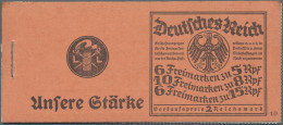 Deutsches Reich - Markenheftchen: 1926, 2 M. Reichspräsidenten-Markenheftchen Mi - Booklets