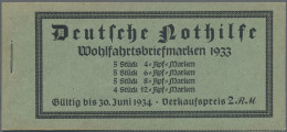 Deutsches Reich - Markenheftchen: 1933, 2 M. Wagner-Markenheftchen Mit H-Blatt 7 - Markenheftchen