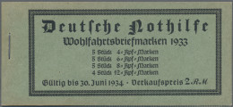 Deutsches Reich - Markenheftchen: 1933, 2 M. Wagner-Markenheftchen Mit H-Blatt 7 - Cuadernillos