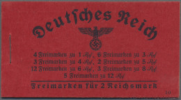 Deutsches Reich - Markenheftchen: 1939, 2 M. Hindenburg-Markenheftchen Mit ONr. - Carnets