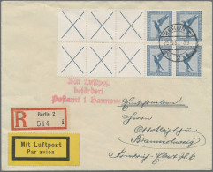 Deutsches Reich - Zusammendrucke: 1931, H-Blatt 20 Pf. Flugpost Ohne Randleiste - Zusammendrucke