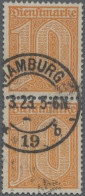 Deutsches Reich - Dienstmarken: 1921, 10 Pf Dunkelorange, Farbfrisches Senkrecht - Oficial