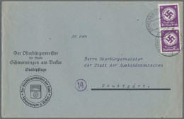 Deutsches Reich - Dienstmarken: 1945, Behördendienstmarke 6 Pfg. Purpurviolett, - Oficial