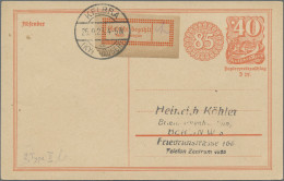 Deutsches Reich - Lokalausgaben 1918/23: HALLE (SAALE) OPD: 1923, Breitrandiger - Covers & Documents