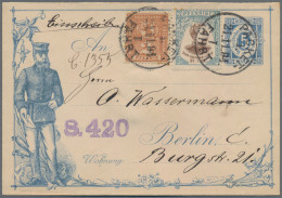 Deutsches Reich - Privatpost (Stadtpost): BERLIN/PACKETFAHRT, 1888/1894, 5 Pf Bl - Correos Privados & Locales