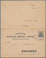 Deutsches Reich - Privatpost (Stadtpost): DRESDEN/HANSA, 1889, 2 Pf / 2 Pf Schwa - Correos Privados & Locales