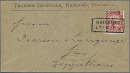 Deutsches Reich - Privatpost (Stadtpost): HAMBURG Stadtbriefbeförderung 1888, KO - Correos Privados & Locales