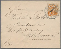 Deutsches Reich - Privatpost (Stadtpost): HAMBURG/Hammonia II, 1889, 3 Pf. Brief - Correos Privados & Locales