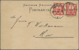 Deutsches Reich - Privatpost (Stadtpost): KASSEL, 1896, 2 Pf. Rot Im Waager. Paa - Correos Privados & Locales