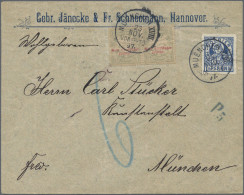 Deutsches Reich - Privatpost (Stadtpost): MÜNCHEN/Courier: 1897, 1 1/2 Pfg Blau - Correos Privados & Locales