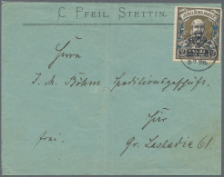 Deutsches Reich - Privatpost (Stadtpost): STETTIN/Hansa, 1897, 3 Pf. 100. Geburt - Correos Privados & Locales