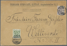 Deutsches Reich - Privatpost (Stadtpost): ZITTAU Courier, 1900: 2 Pfennig Violet - Correos Privados & Locales