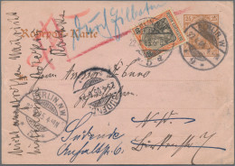 Deutsches Reich - Ganzsachen: 1905, 25 Pf Germania Rohrpostkarte Von BERLIN W 9, - Sonstige & Ohne Zuordnung