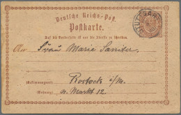 Deutsches Reich - Ganzsachen: 1872, Ganzsachenkarte Brustschild ½ Gr. Braun Unbe - Otros & Sin Clasificación