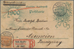 Deutsches Reich - Ganzsachen: 1900, Jahrhundert-Postkarte 5 Pfg. Grün Mit Zusatz - Andere & Zonder Classificatie