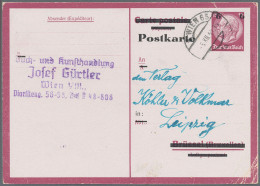 Deutsches Reich - Ganzsachen: 1943, Aufbrauchsausgabe 6 Auf 15 Pfg. Hindenburg, - Autres & Non Classés