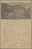Deutsches Reich - Privatganzsachen: 1884, 10 Pf Adler Ganzsachenkarte (P 8), Rs. - Autres & Non Classés
