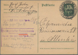 Deutsches Reich - Stempel: GROSS ARNSDORF POSTAGENTUR, Negativ-Stempel Mit Adler - Máquinas Franqueo (EMA)