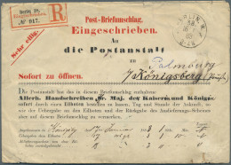 Deutsches Reich - Besonderheiten: 1883, Gedruckter Eil-Einschreiben-Briefumschla - Otros & Sin Clasificación