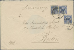 Deutsche Post In China - Vorläufer: 1893, Krone/Adler 20 Pfg. Ultramarin, Drei W - China (oficinas)