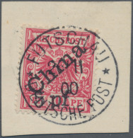 Deutsche Post In China: 1900, Futschau-Provisorium, 5 Pf Auf 10 Pfg. Lebhaftlila - China (oficinas)