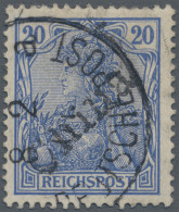 Deutsche Post In China: 1901, 20 Pfg. Reichspost Lilaultramarin Mit Handstempela - China (oficinas)