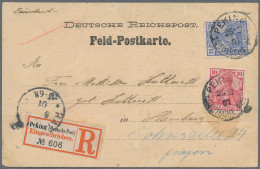 Deutsche Post In China: 1901, PETSCHILI: 10 Pf U. 20 Pf Germania Reichspost Als - Deutsche Post In China