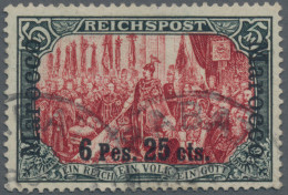 Deutsche Post In Marokko: 1900 5 M. In Type IV (= Type I Mit Nachmalung Nur Mit - Marokko (kantoren)