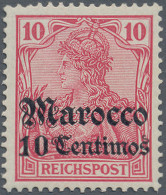 Deutsche Post In Marokko: 1905, Freimarke Des Deutschen Reiches Mit Aufdruck In - Maroc (bureaux)