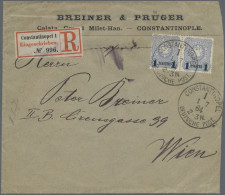 Deutsche Post In Der Türkei: 1884, Überdruck-Ausgabe, 1 P. Auf 20 Pfg. Mittel- B - Turkey (offices)