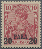 Deutsche Post In Der Türkei: 1900, 20 PA Auf 10 Pfg Germania In Der äußerst Selt - Turquia (oficinas)