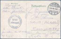 Militärmission: 1916 - 1917, Drei FP-Belege (1x Aus Jerusalem) Mit Verschiedenen - Turkse Rijk (kantoren)