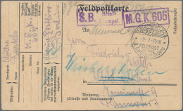 Militärmission: 1916, MIL.MISS.1.EXPEDITIONSKORPS Auf Zwei Frühen FP-Karten (Jul - Turquia (oficinas)