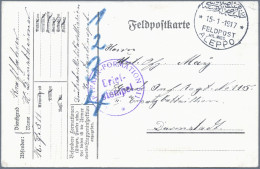 Militärmission: 1916 - 1917, Drei Belege Mit Stempel ALEPPO (2) Bzw. KONSTANTINO - Turquie (bureaux)