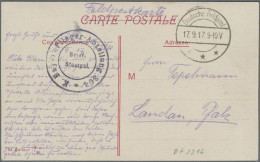 Militärmission: 1917 (17.9.), Tarnstempel "Deutsche Feldpost ***" (DFP 2216) Auf - Turquia (oficinas)