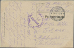 Militärmission: 1918 (21.2.), MIL.MISS.KONSTANTINOPEL Auf FP-Vordruckkarte (Jux- - Turquia (oficinas)