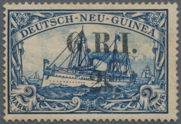 Deutsch-Neuguinea - Britische Besetzung: 1914/1915, 2s. Auf 2 Mark Blau, Enger A - German New Guinea