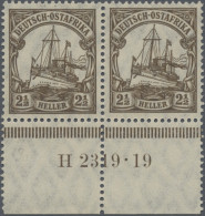 Deutsch-Ostafrika: 1905/20, Schiff Mit Wz., 2½ H., Postfrisches Waagerechtes Unt - África Oriental Alemana