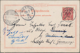 Deutsch-Südwestafrika: 1898/99 Zwei Lithokarten Nach Deutschland, Dabei Karte "G - África Del Sudoeste Alemana