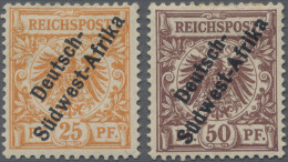 Deutsch-Südwestafrika: 1897, Adler, 25 Pfg. Und 50 Pfg., Zwei Ungebrauchte Prach - África Del Sudoeste Alemana