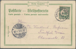 Deutsch-Südwestafrika: 1901/1913 Vier Interessante Belege, Mit 1.) Lithokarte 19 - Deutsch-Südwestafrika