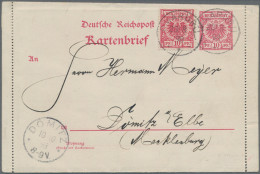 Deutsch-Südwestafrika - Ganzsachen: 1898/1906 Vier Verschiedene, Gebrauchte Ganz - German South West Africa