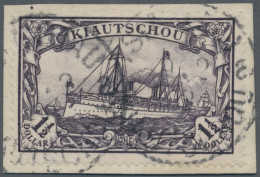 Deutsche Kolonien - Kiautschou: 1905, 1½ $ Kaiseryacht Ohne Wasserzeichen Mit 26 - Kiautchou